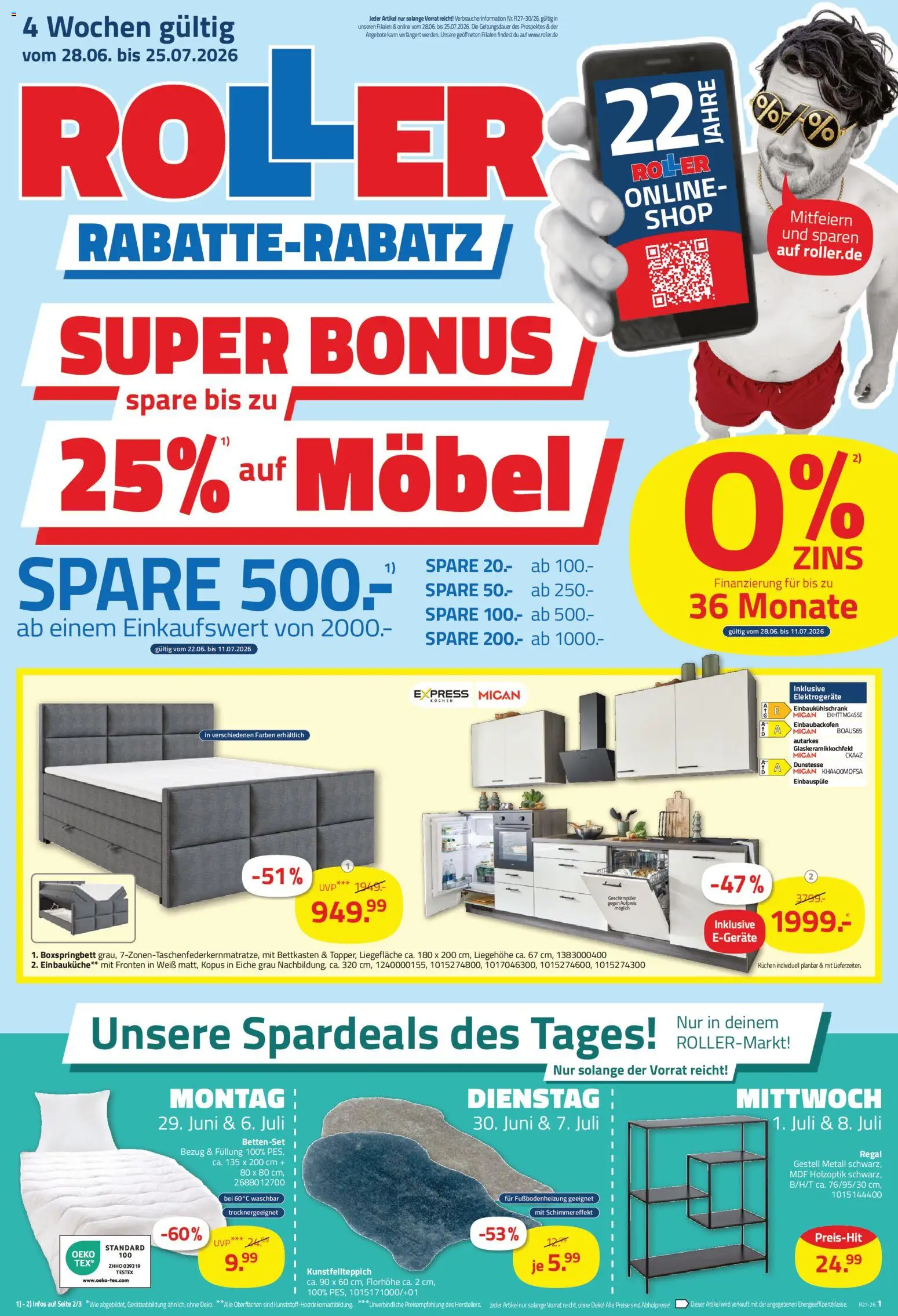 Vorschau von dem Prospekt des Geschäftes Roller, gültig ab dem 28.06.2026