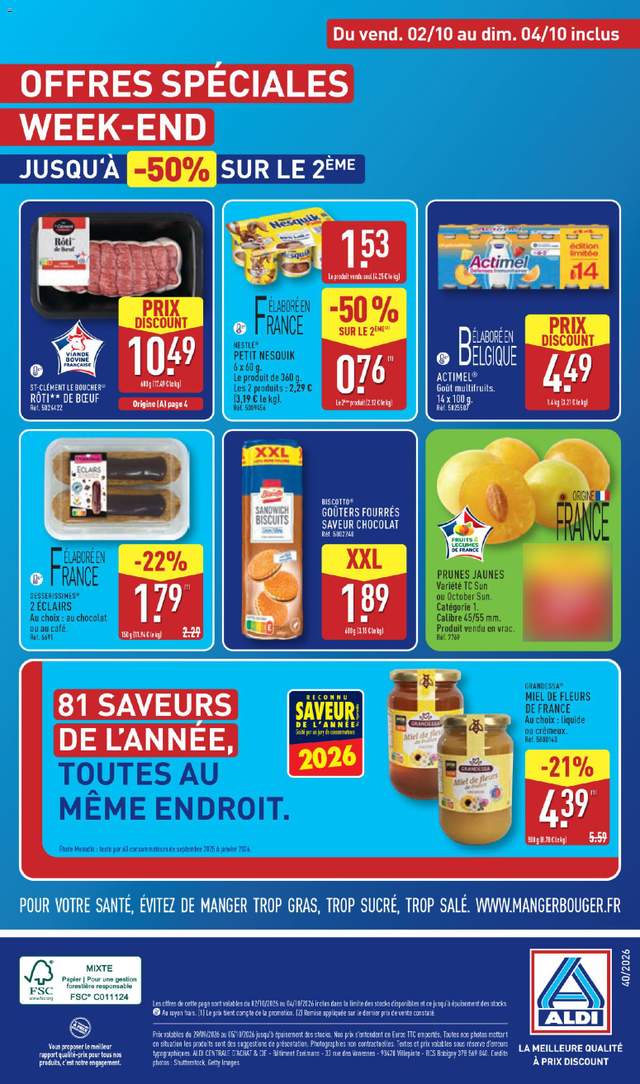 Nouveau catalogue Aldi à partir du 29/09