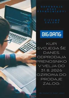Predogled kataloga iz trgovine Big Bang veljaven od 01.08.2026