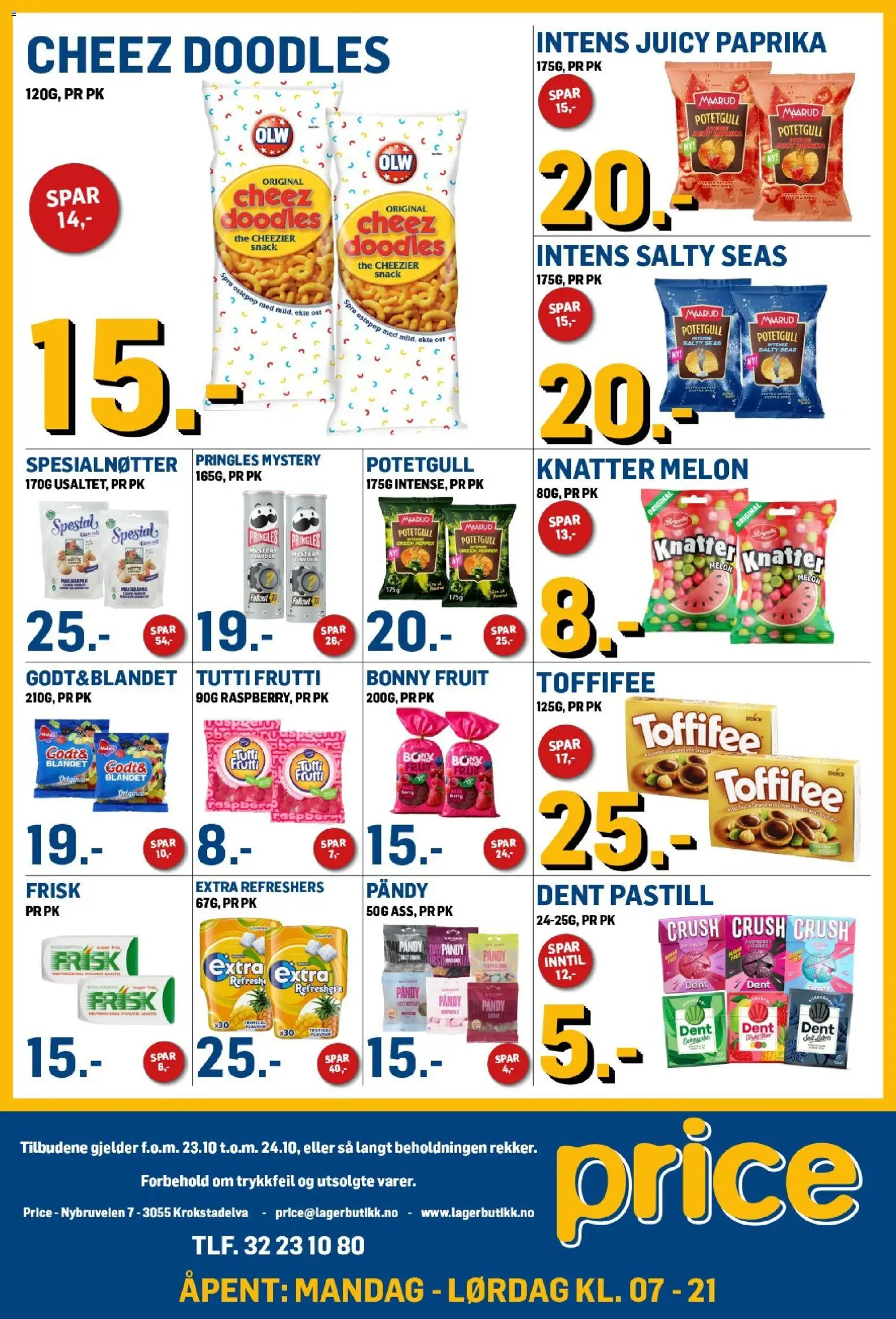Forhåndsvis Price Lagerbutikk kundeavis krokstadelva fra butikk Price Lagerbutikk gyldig fra 23/10/2026