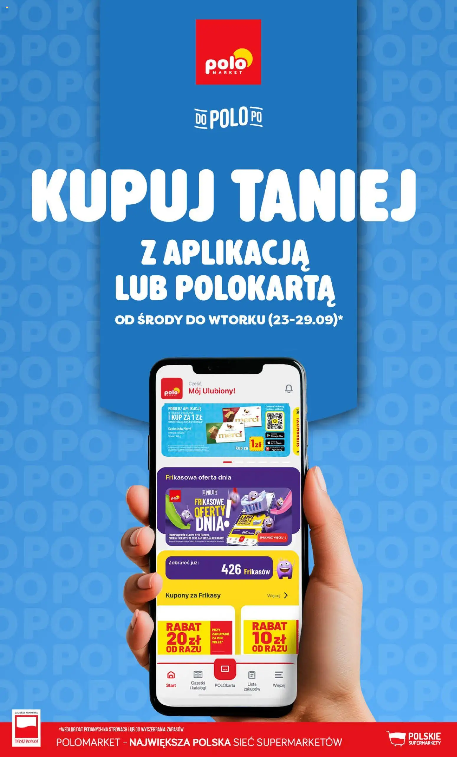 Pogląd gazetki "POLOmarket gazetka - Kupuj taniej" ze sklepu POLOmarket ważnej od 23.09.2026
