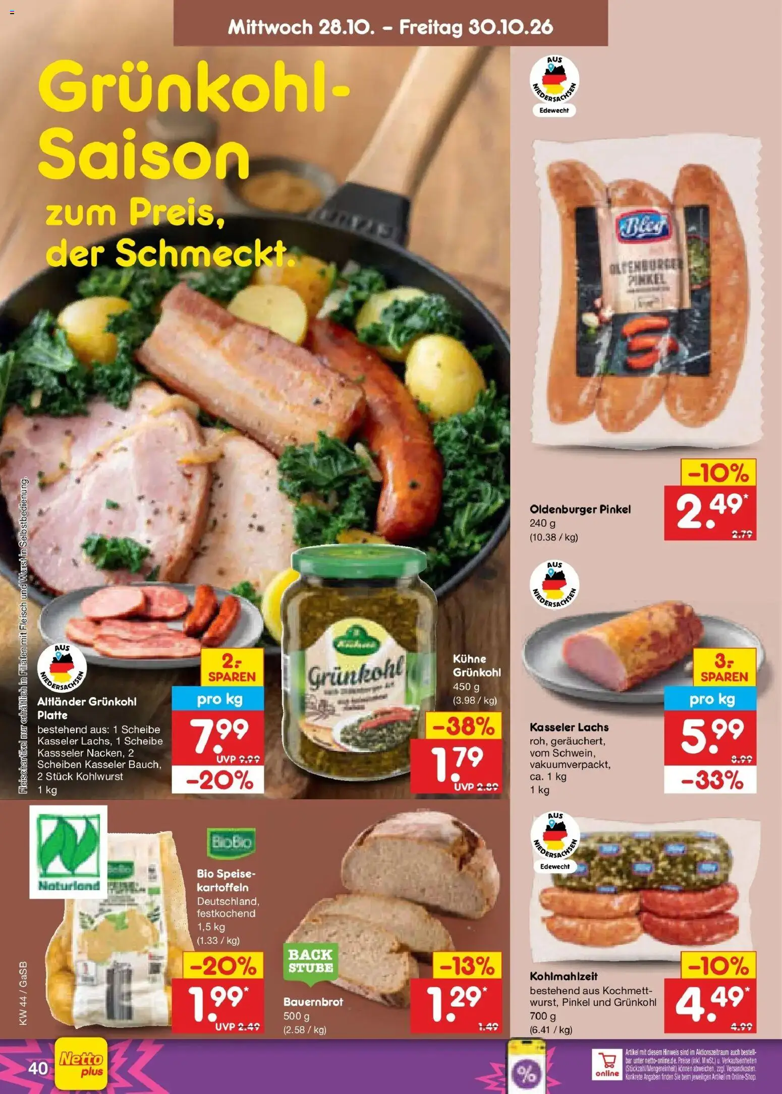 Vorschau von dem Prospekt des Geschäftes Netto Marken-Discount, gültig ab dem 26.10.2026