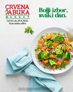Pregled letka Crvena jabuka katalog trgovine Crvena jabuka vrijedi od 09.09.2026