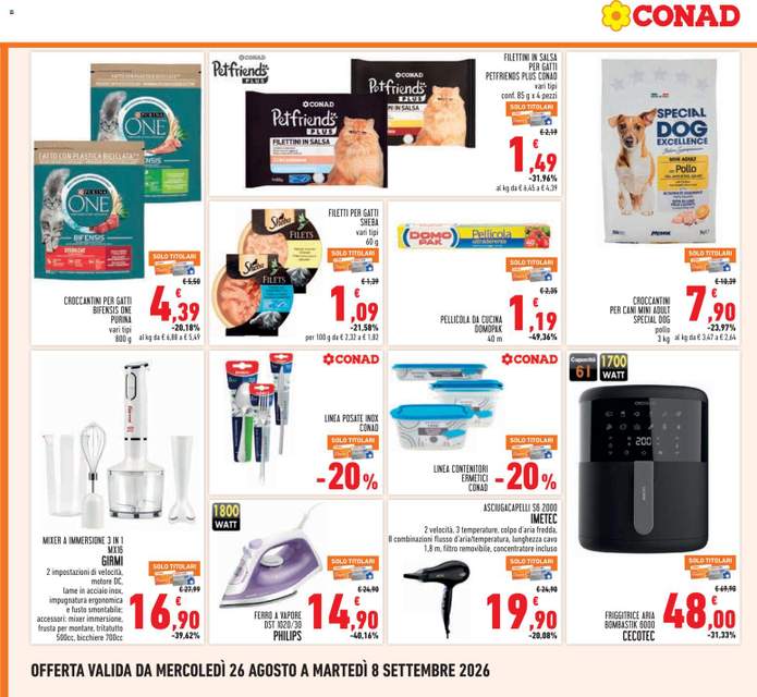 Nuovo volantino Conad dal 26/08