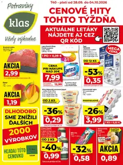 Náhľad Klas letáku platného od 28.09.2026