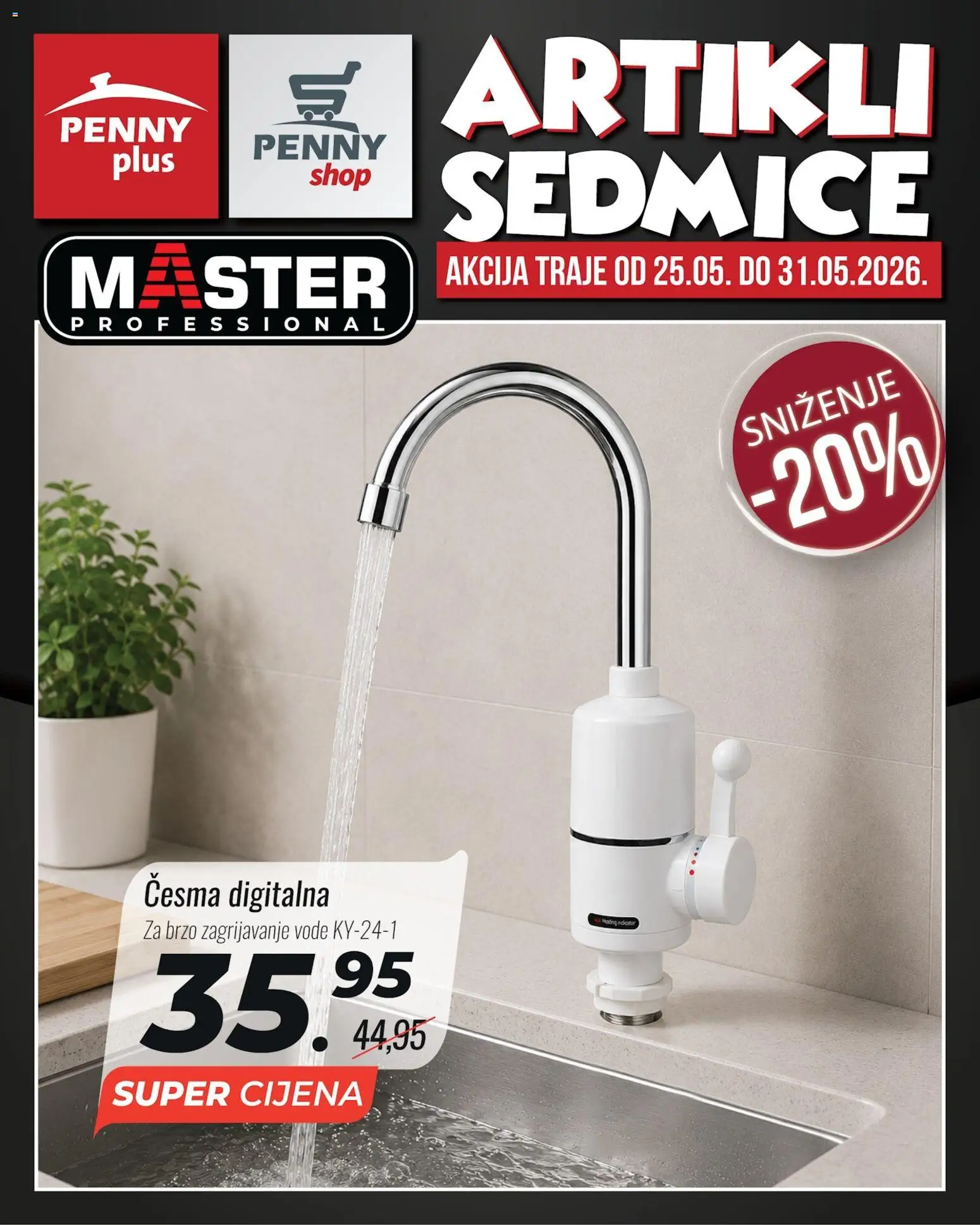 Pregled letka Penny Plus artikli sedmice trgovine Penny Plus vrijedi od 25.05.2026