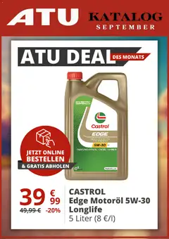 Vorschau von dem Prospekt des Geschäftes ATU, gültig ab dem 01.09.2026