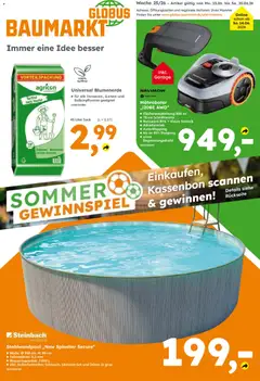 Vorschau von dem Prospekt des Geschäftes Globus Baumarkt, gültig ab dem 14.06.2026