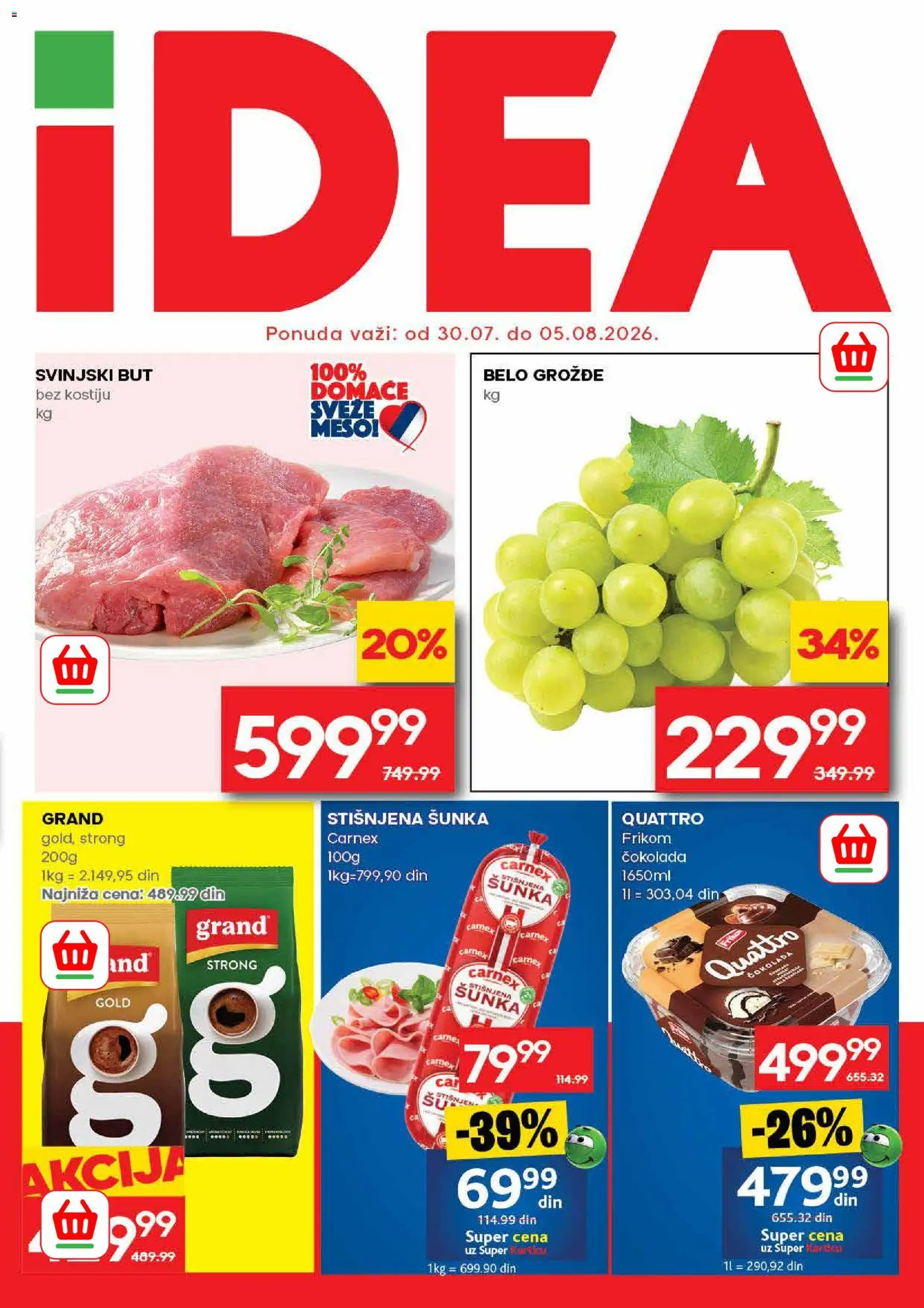 Pregled Idea kataloga - važi od 30.07.2026
