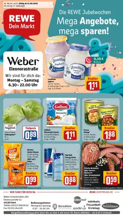 Vorschau von dem Prospekt des Geschäftes Rewe, gültig ab dem 21.09.2026