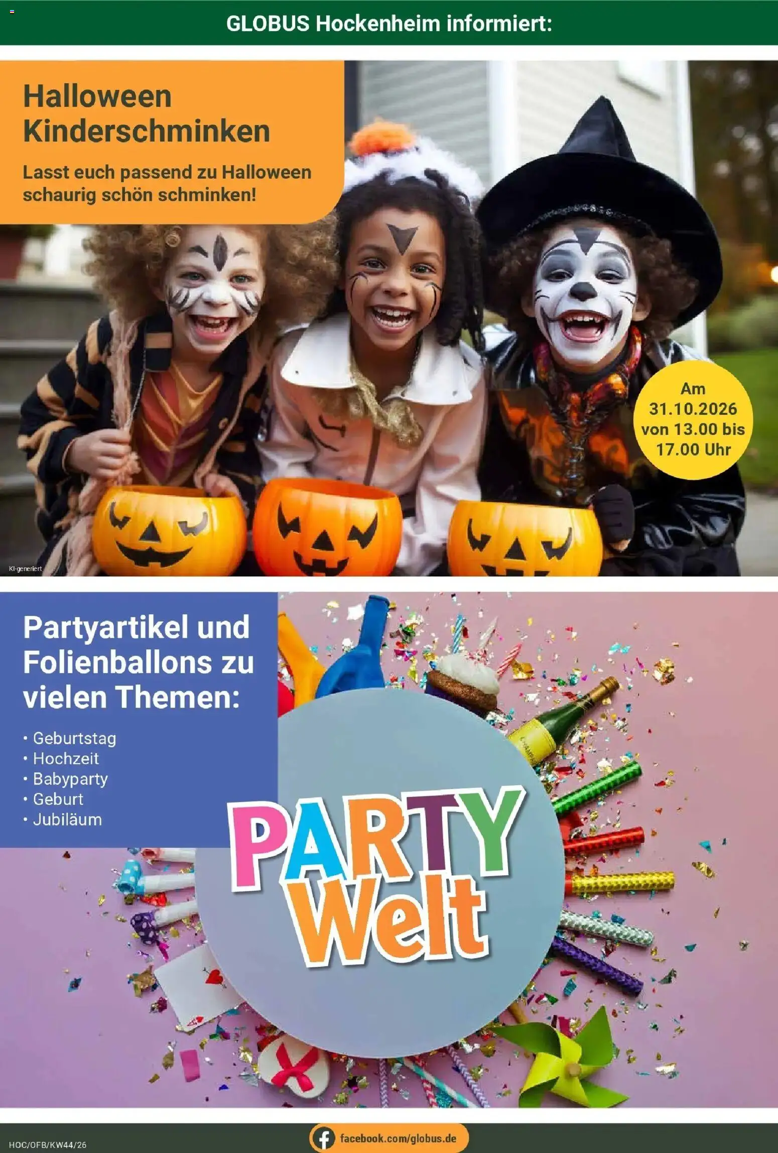 Vorschau von dem Prospekt des Geschäftes Globus, gültig ab dem 26.10.2026