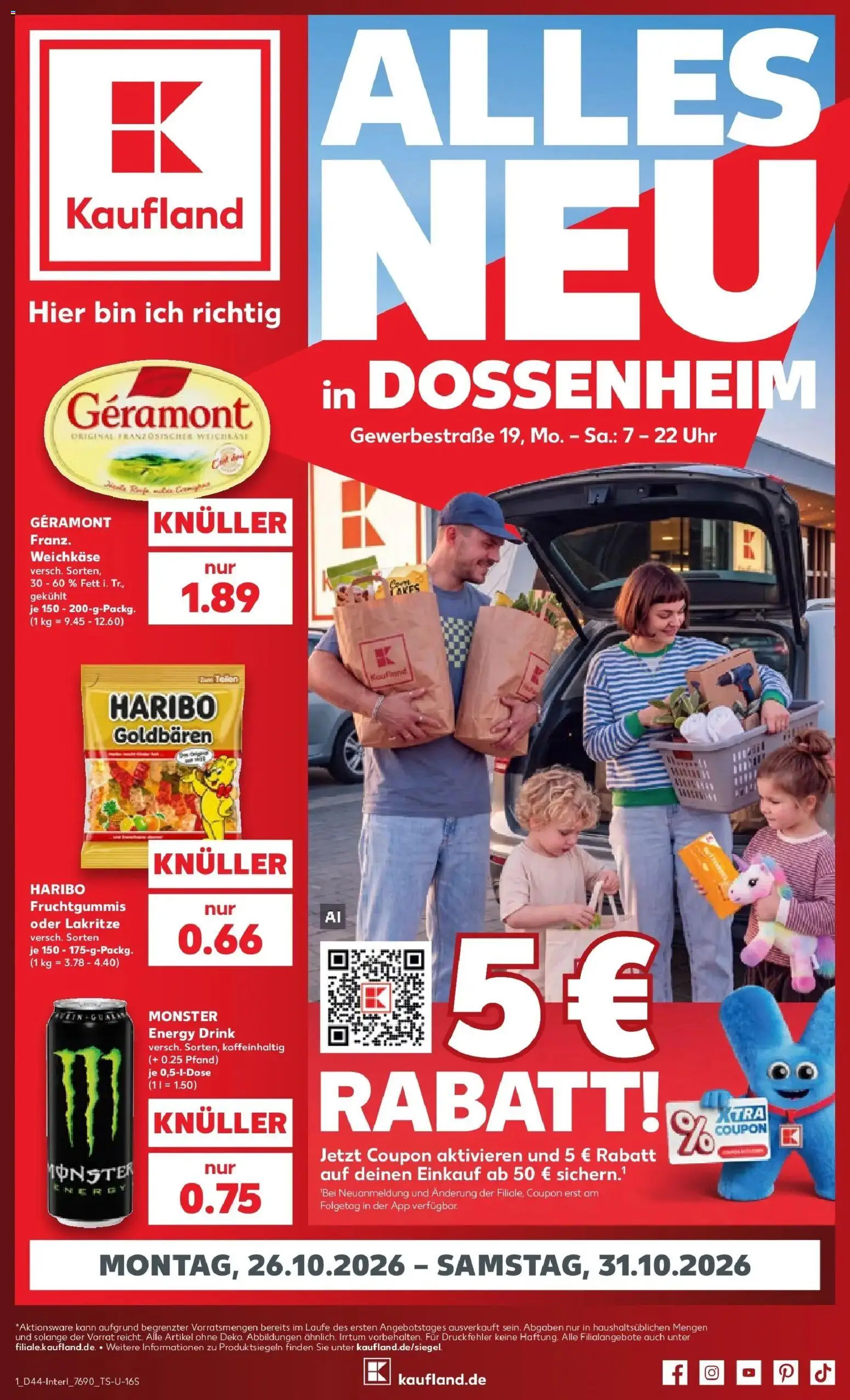 Vorschau von dem Prospekt des Geschäftes Kaufland, gültig ab dem 26.10.2026