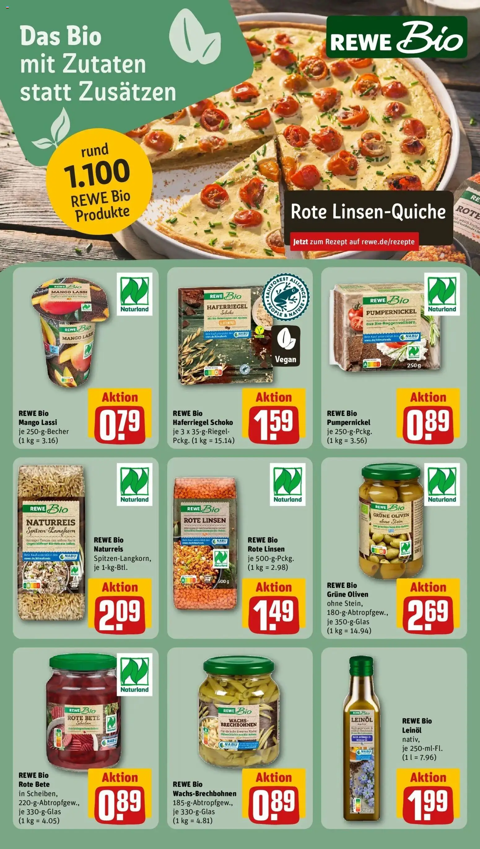 Vorschau von dem Prospekt des Geschäftes Rewe, gültig ab dem 05.04.2026 - Mango, Küche, Leinöl