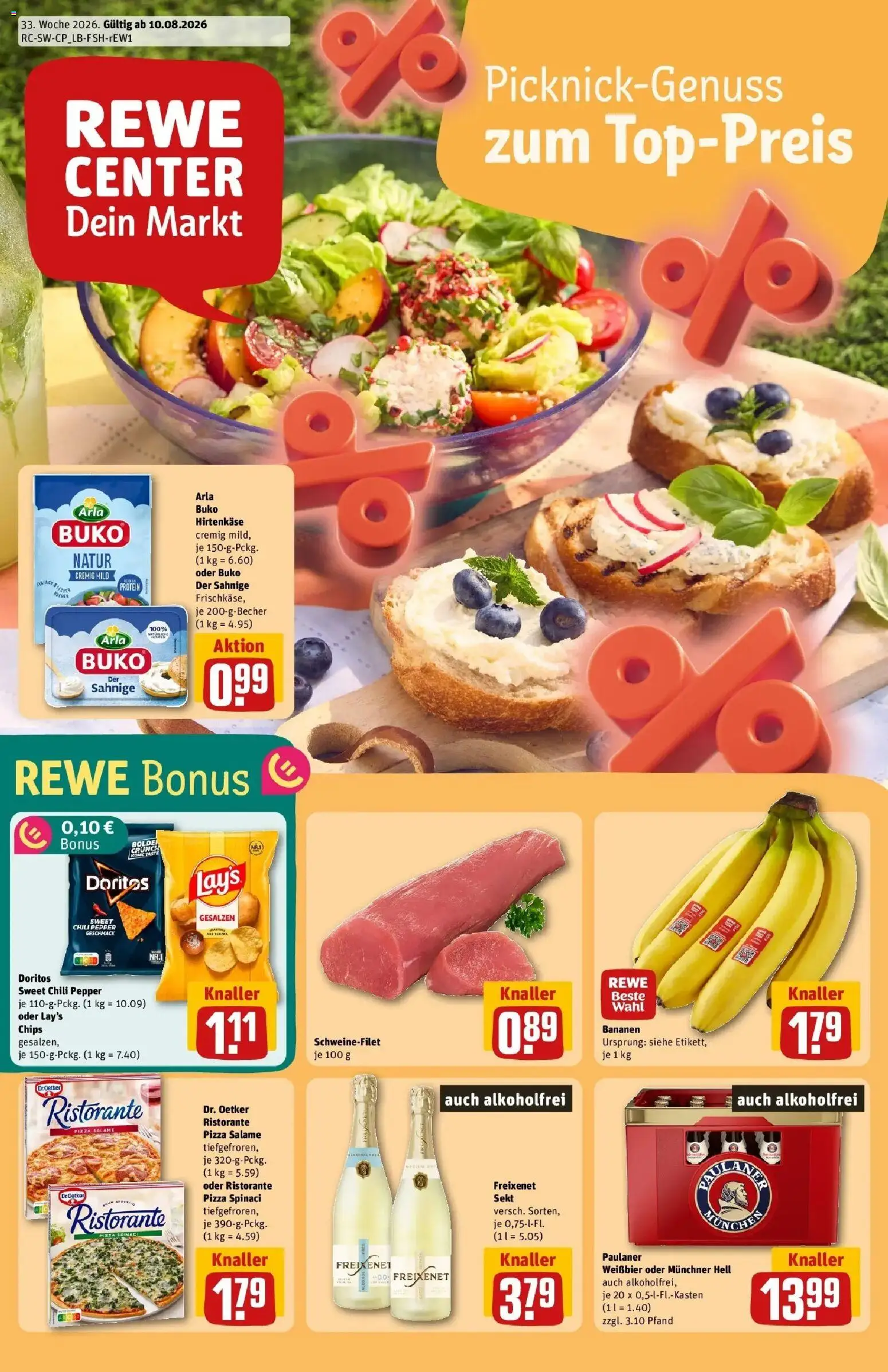 Vorschau von dem Prospekt des Geschäftes Rewe, gültig ab dem 10.08.2026