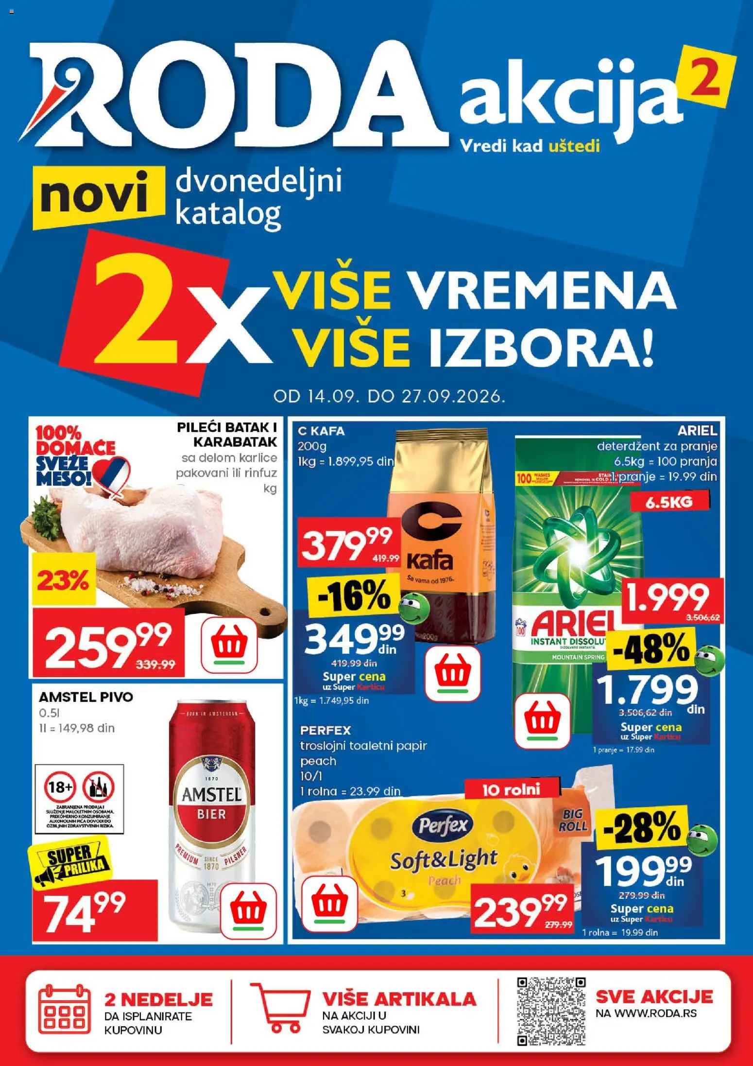 Pregled Roda kataloga - važi od 14.09.2026