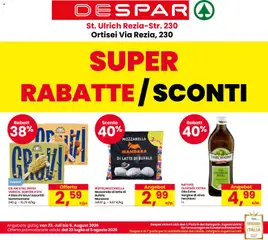Anteprima dell'opuscolo Despar volantino Ortisei dal negozio Despar valido da 23/07/2026