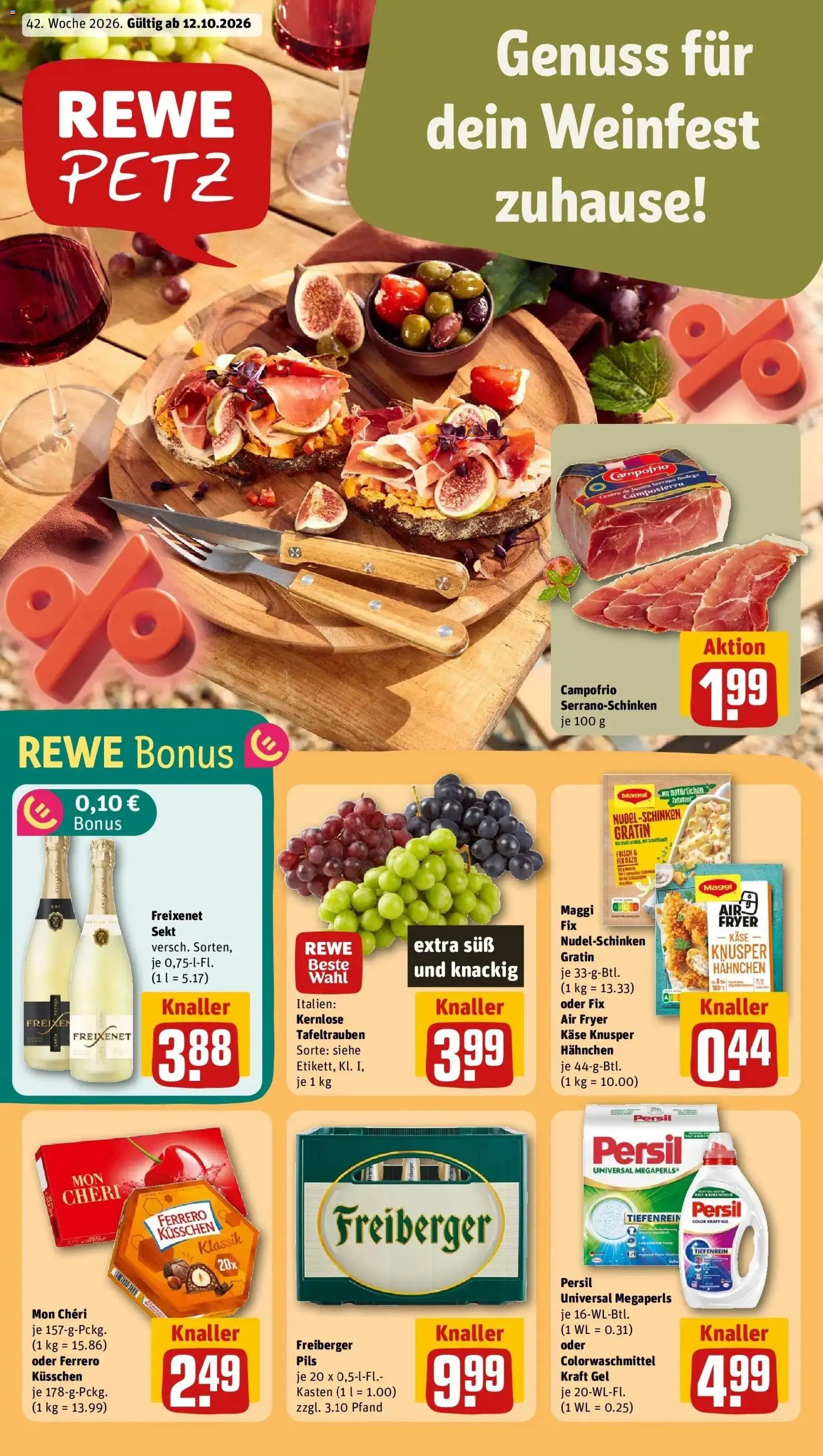 Vorschau von dem Prospekt des Geschäftes Rewe, gültig ab dem 12.10.2026