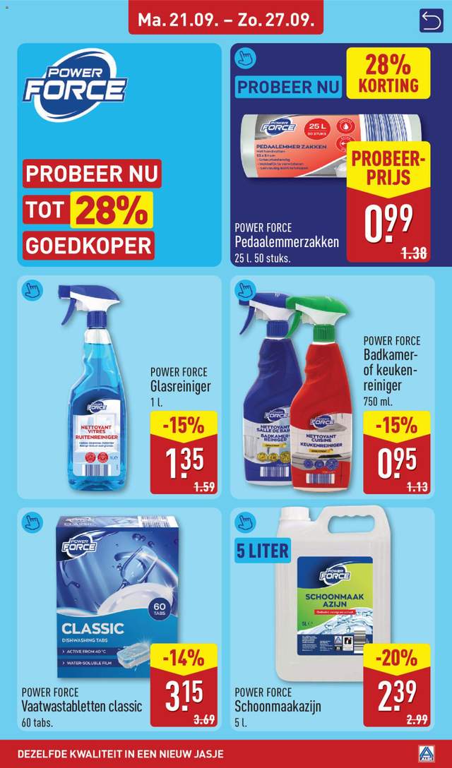 Nieuwe Aldi folder vanaf 21-09