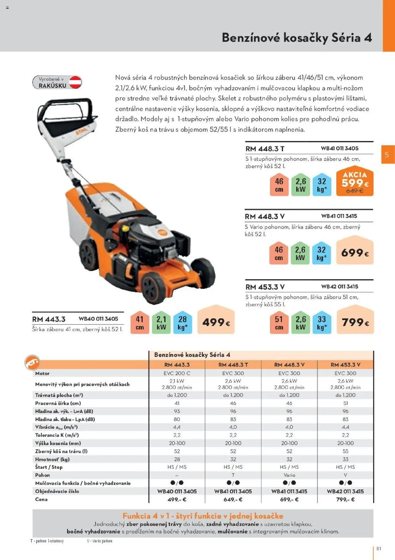 Náhľad STIHL letáku platného od 29.09.2025 - Kosačky, Kôš, Varič