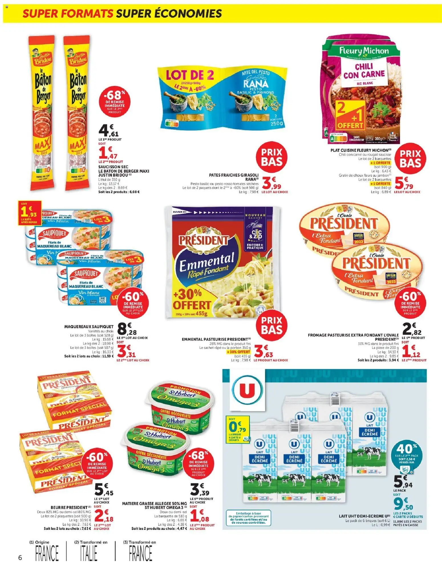 Prévisualisation de Super U - Les prix bas de la semaine du magasin Super U formulaire valide 27/10/2026