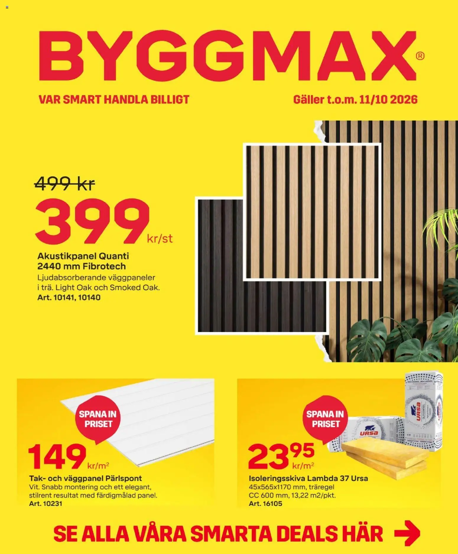 Förhandsgranska reklamblad ByggMax erbjudanden från butik ByggMax gäller från 28/09/2026
