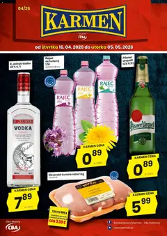 Náhľad KARMEN CBA letáku platného od 16.04.2026
