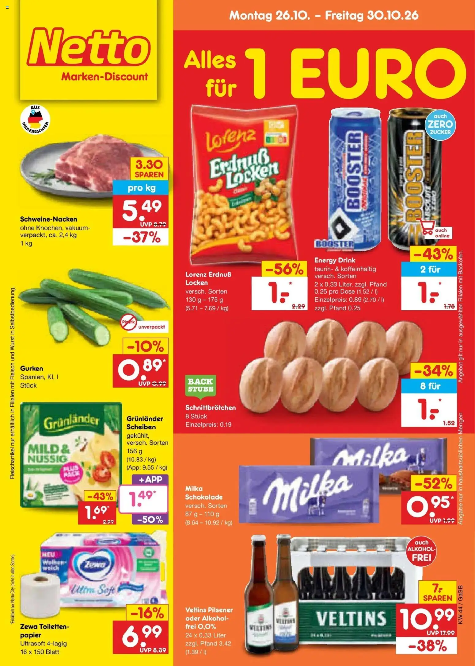 Vorschau von dem Prospekt des Geschäftes Netto Marken-Discount, gültig ab dem 26.10.2026