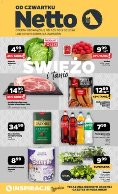 Pogląd gazetki "Netto gazetka od czwartku spożywcza" ze sklepu Netto ważnej od 07.05.2026