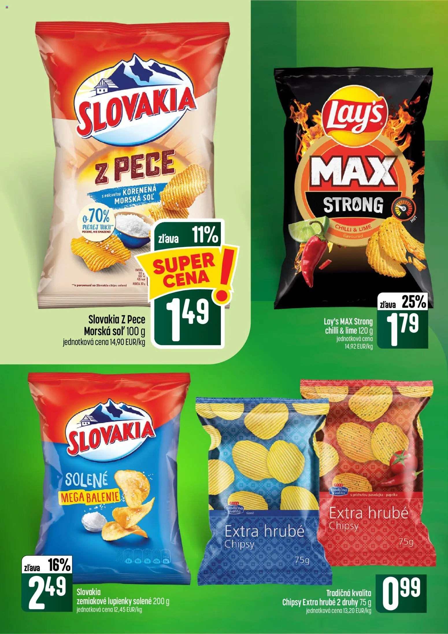 Náhľad COOP Jednota letáku platného od 08.10.2026 - Paprika, Soľ, Chilli, Paradajka, Chipsy