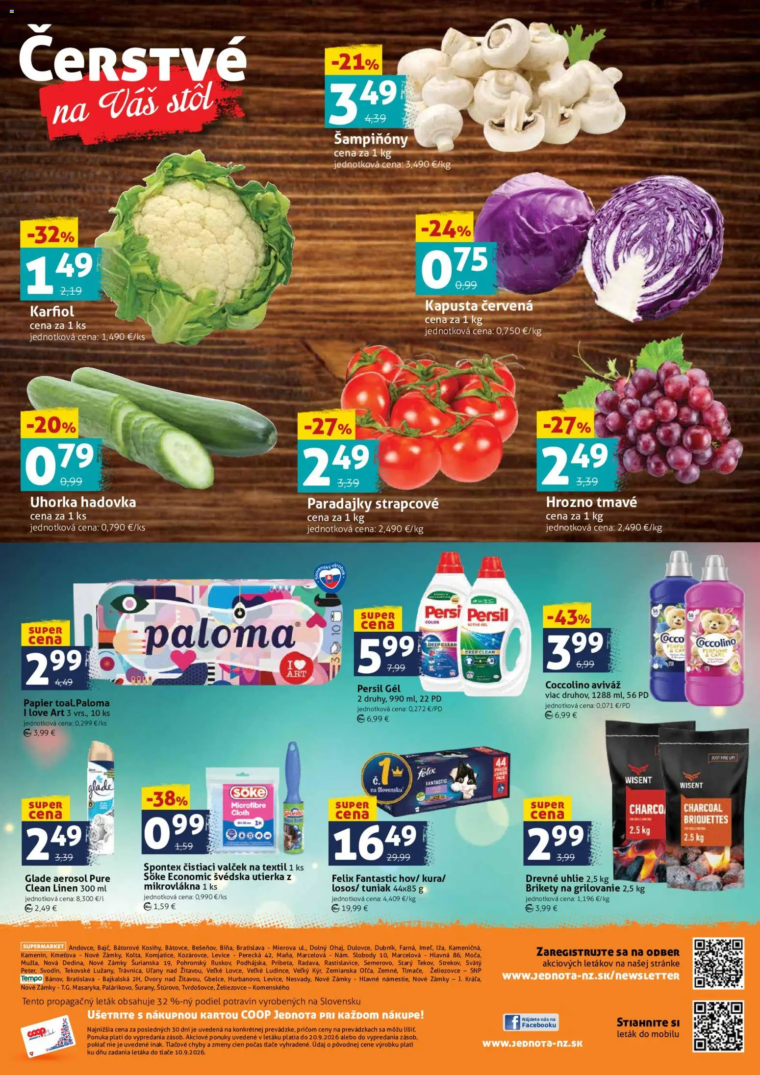 Náhľad COOP Jednota letáku platného od 18.09.2026