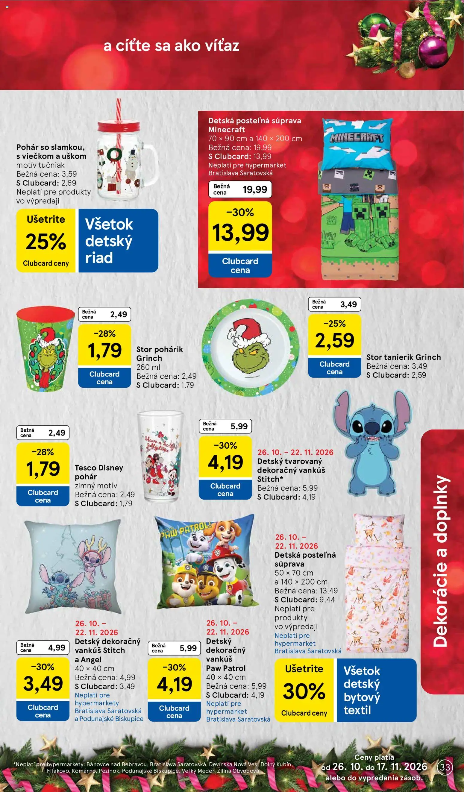 Náhľad Tesco letáku platného od 26.10.2026
