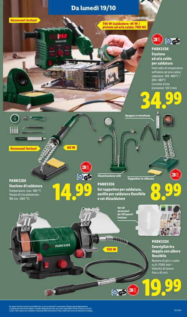 Nuovo volantino Lidl dal 15/10