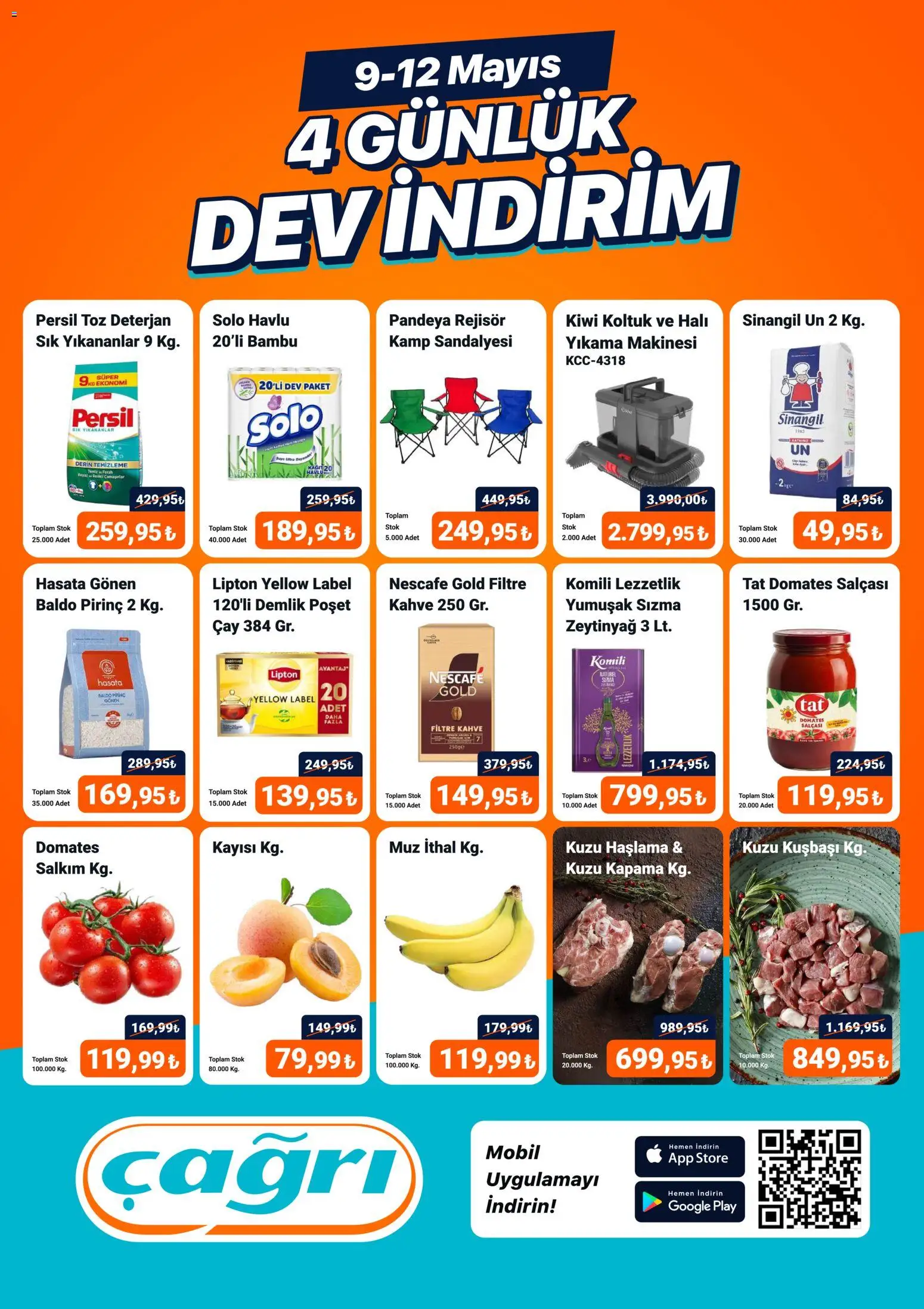 Çağrı Market Çağrı Market - 4 Günlük Dev İndirim 09.05.2026 - Broşürünün önizlemesi