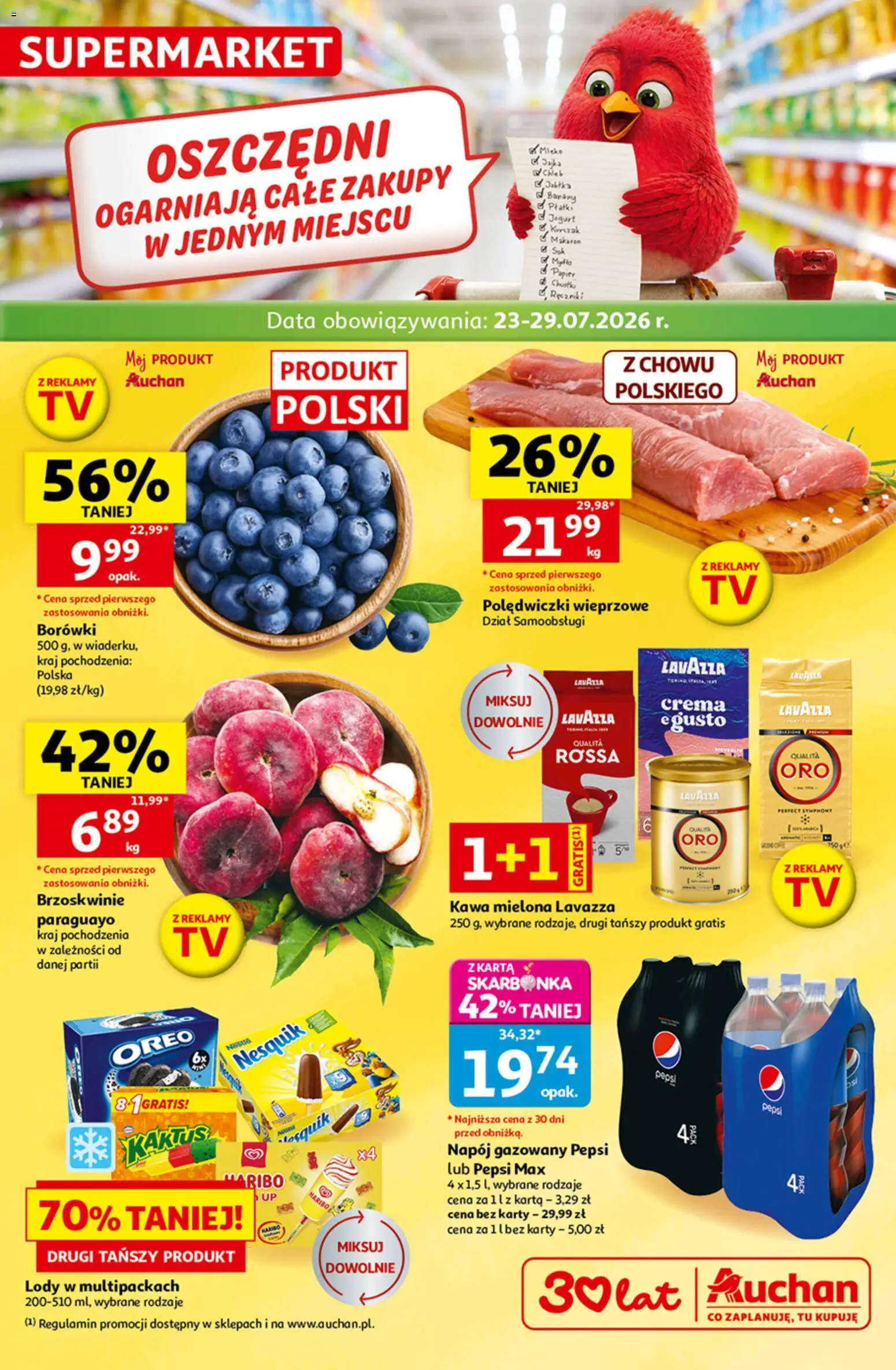 Pogląd gazetki "Auchan gazetka" ze sklepu Auchan ważnej od 23.07.2026