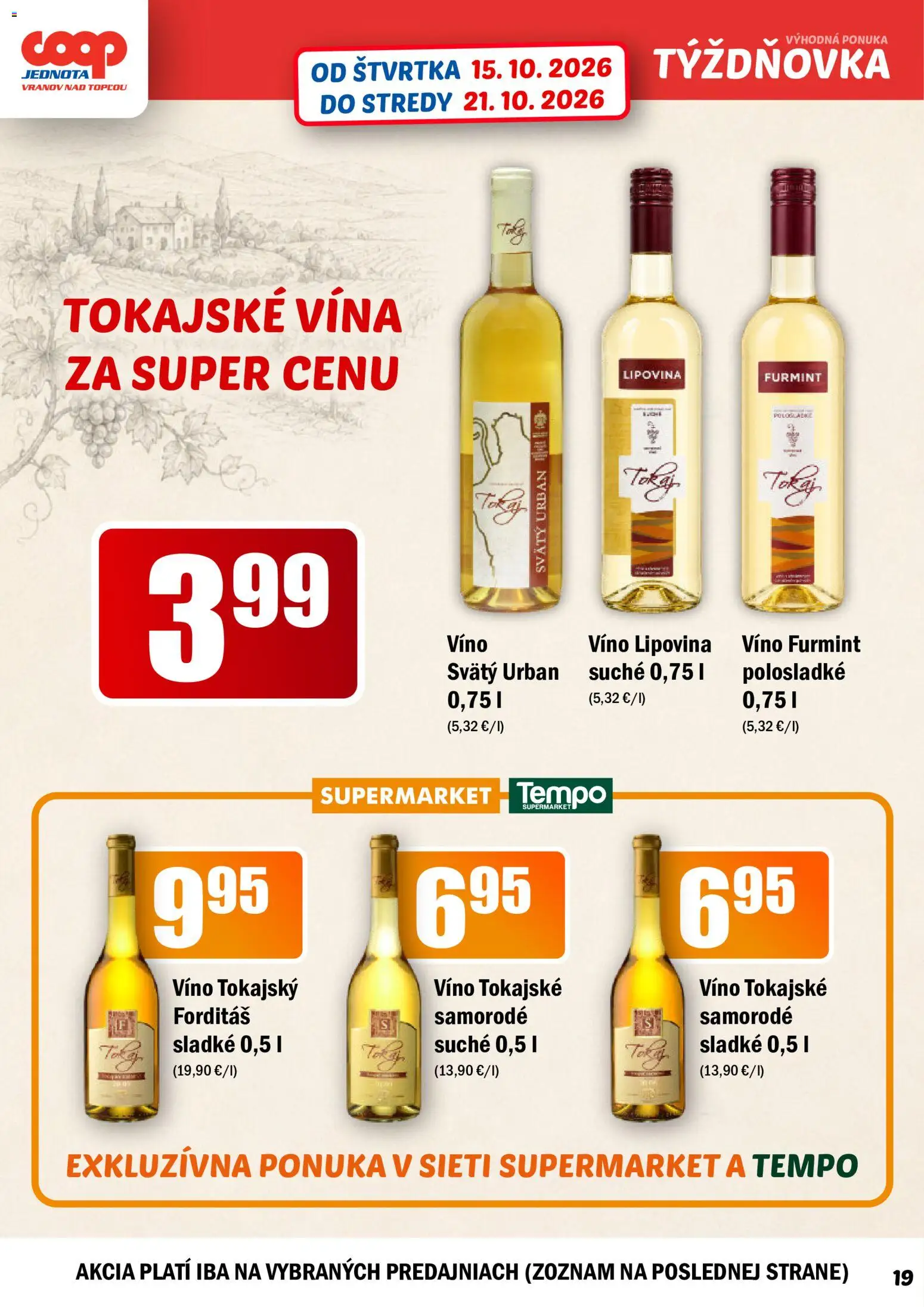 Náhľad COOP Jednota letáku platného od 15.10.2026