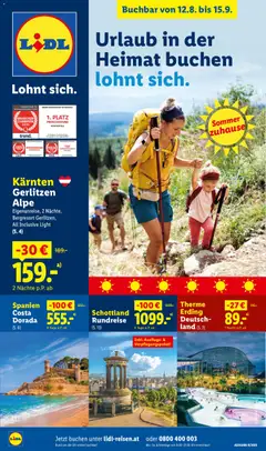 Vorschau der Angebote: Lidl Lidl August/September Reise - Highlights gültig ab 12.08.2026