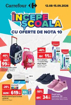 Previzualizarea de cataloage: Carrefour Carrefour Catalog Începe Şcoala valabil de la 12.08.2026