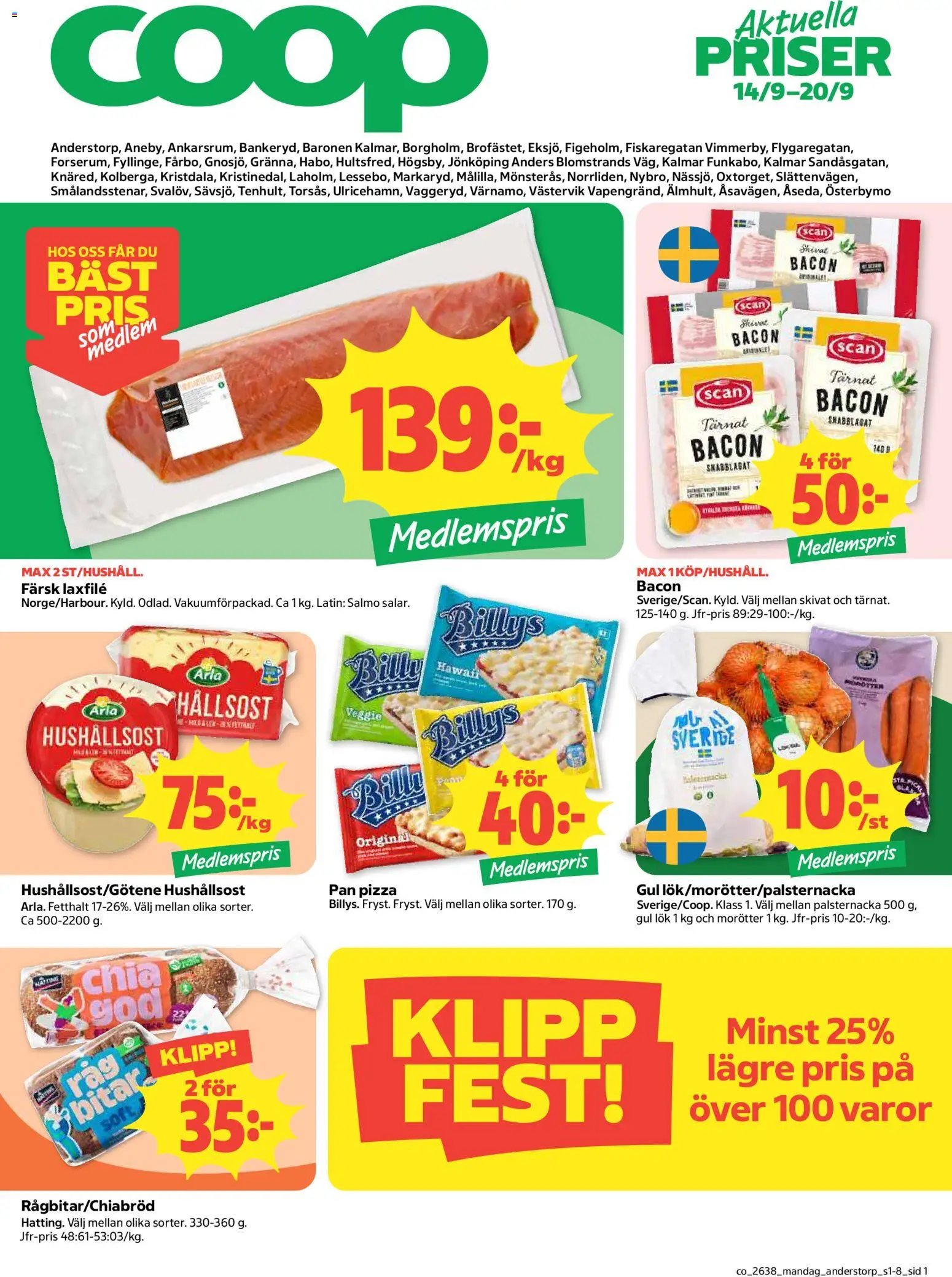 Förhandsgranska reklamblad Coop erbjudanden från butik Coop gäller från 14/09/2026