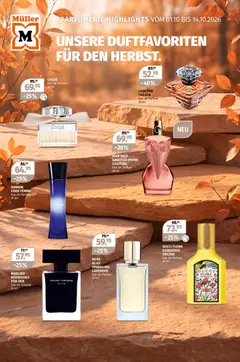 Vorschau des Merkblatts Müller aktionen Beauty-Highlights vom Shop Müller gültig von 01.10.2026 bis 14.10.2026