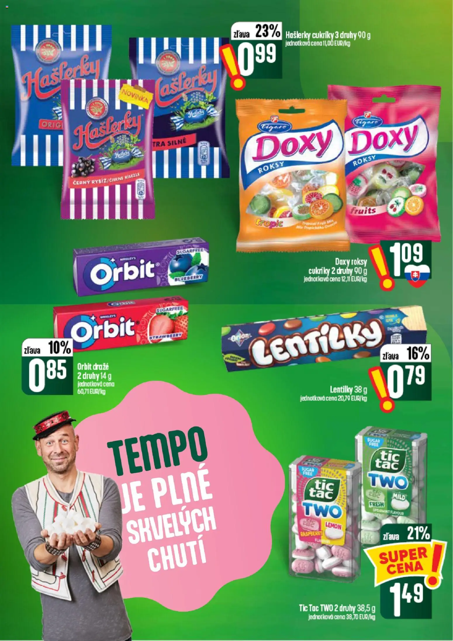 Náhľad COOP Jednota letáku platného od 10.09.2026 - Cukríky