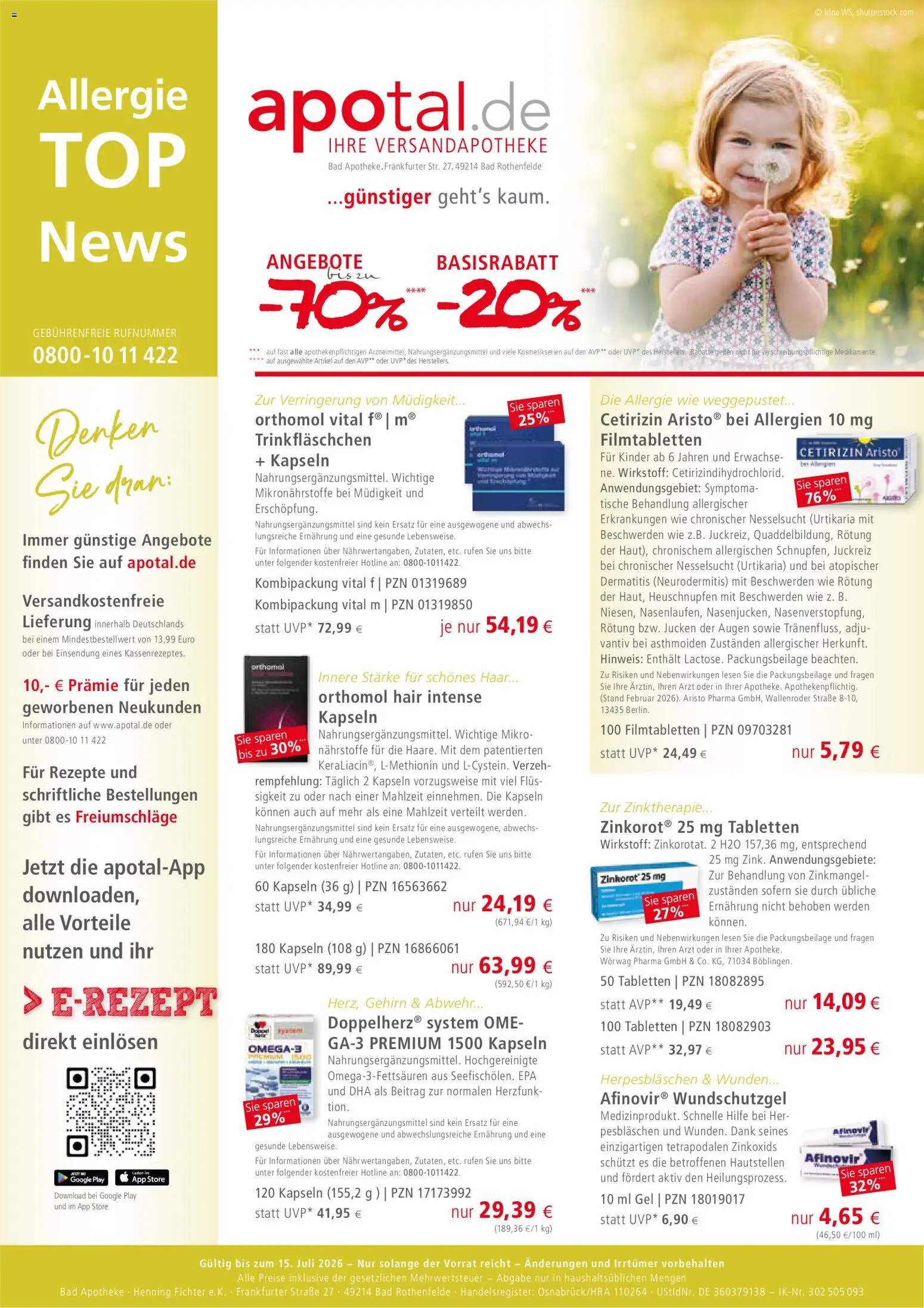 Vorschau von dem Prospekt des Geschäftes Apotal, gültig ab dem 05.05.2026