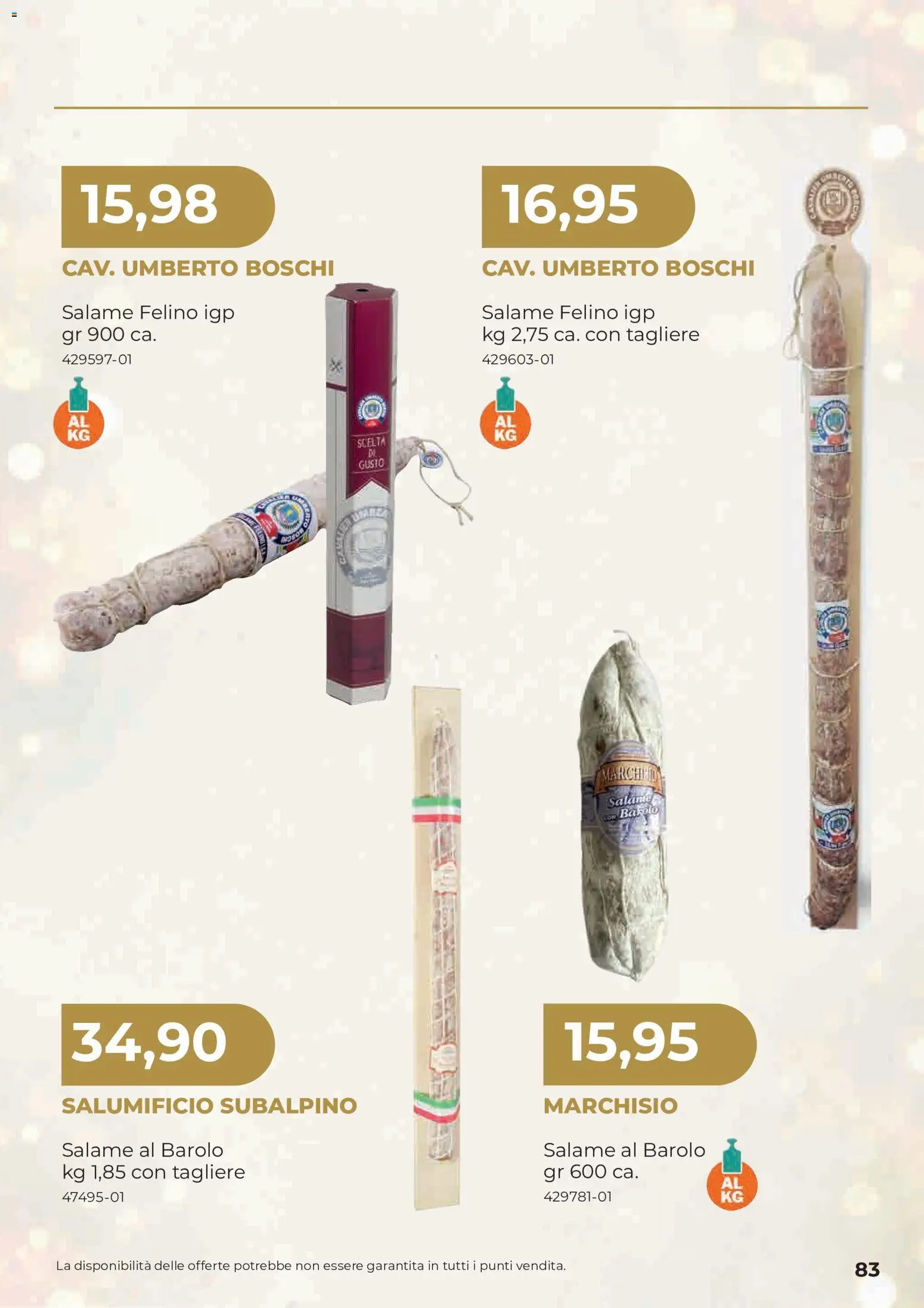 Anteprima dell'opuscolo Sogegross volantino Strenne dal negozio Sogegross valido da 27/10/2026 - Salame, Tagliere