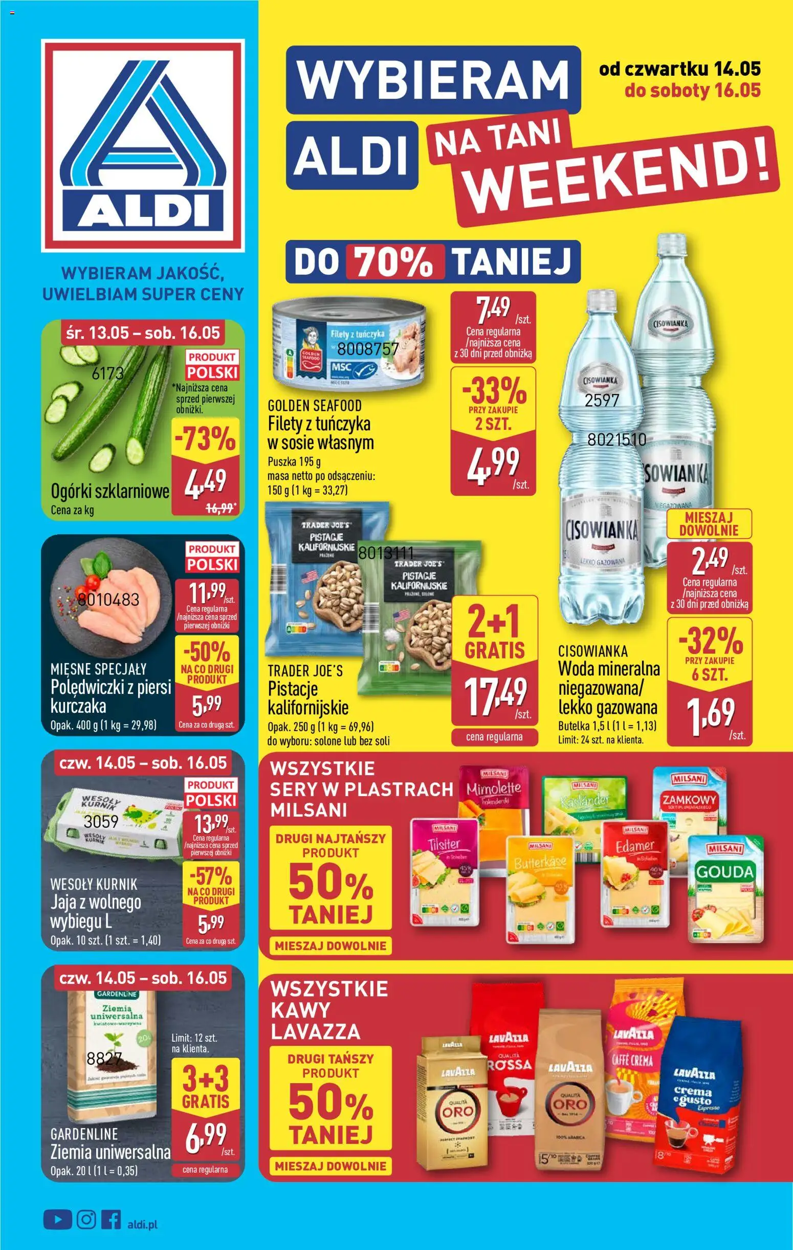 Pogląd gazetki "Aldi gazetka - Oferta weekendowa" ze sklepu Aldi ważnej od 14.05.2026