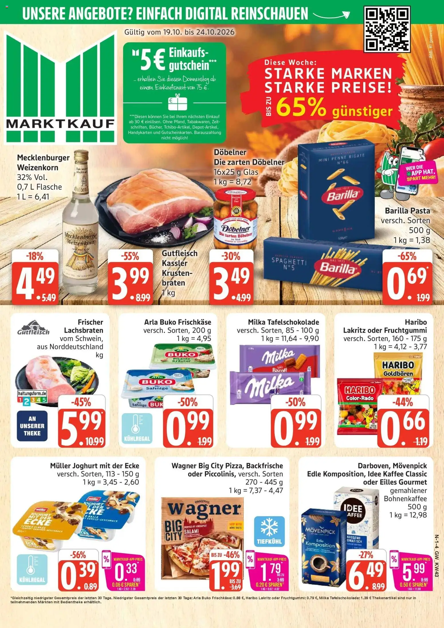 Vorschau von dem Prospekt des Geschäftes Marktkauf, gültig ab dem 19.10.2026
