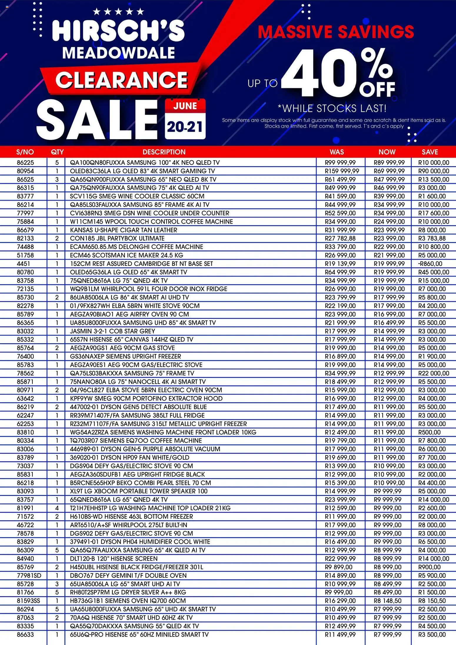 Preview of Hirsch's flyer valid from 20/06/2026