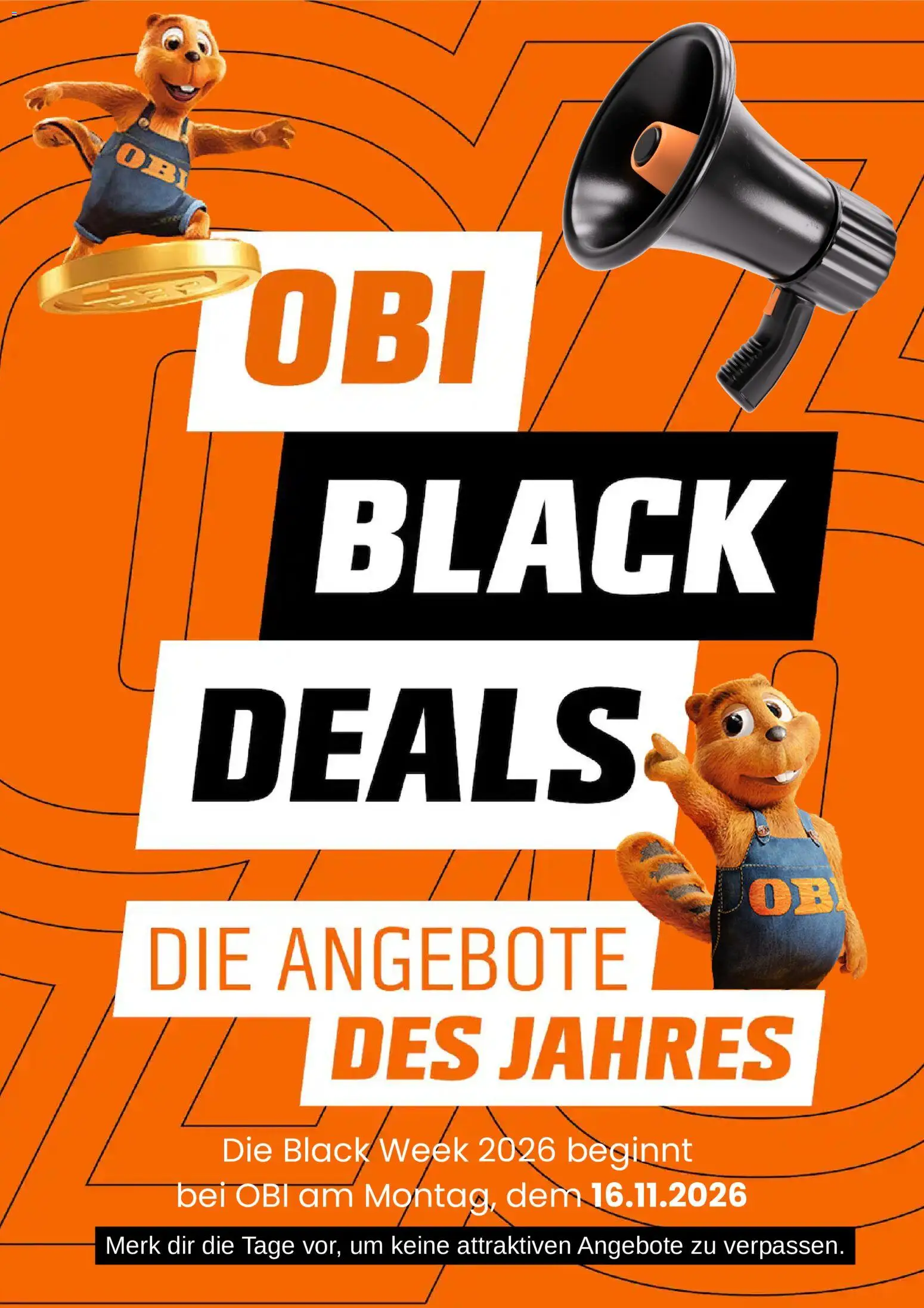 Vorschau von dem Prospekt des Geschäftes Obi, gültig ab dem 16.10.2026