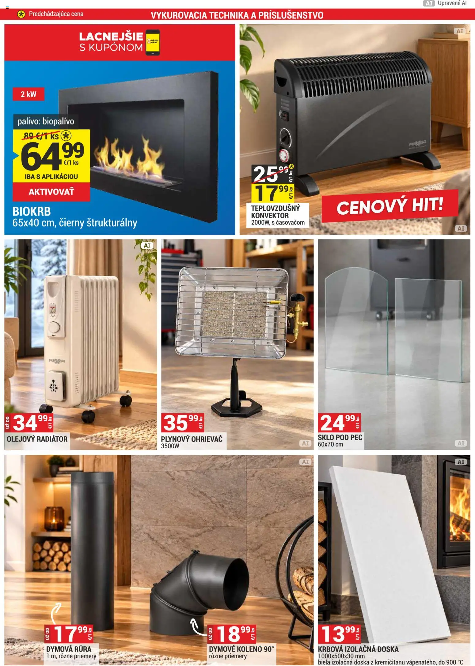 Náhľad Merkury Market letáku platného od 01.11.2026 - Radiator, Pec, Rúra, Koleno, Ohrievač