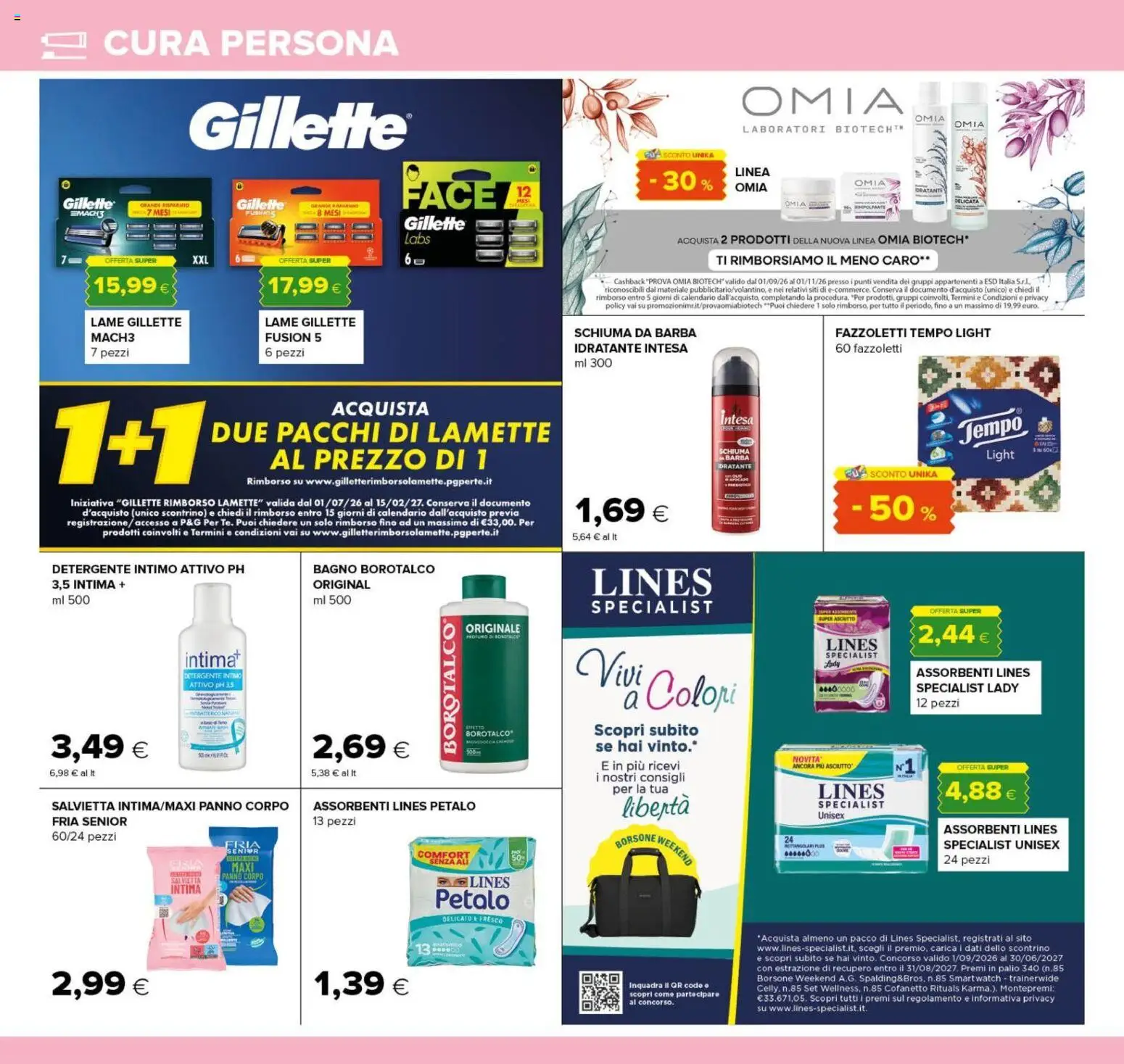 Anteprima dell'opuscolo Oasi volantino Zagarolo dal negozio Oasi valido da 22/10/2026 - Bagno, Intimo, Assorbenti, Detergente intimo, Fazzoletti, Detergente, Caro, Schiuma da barba