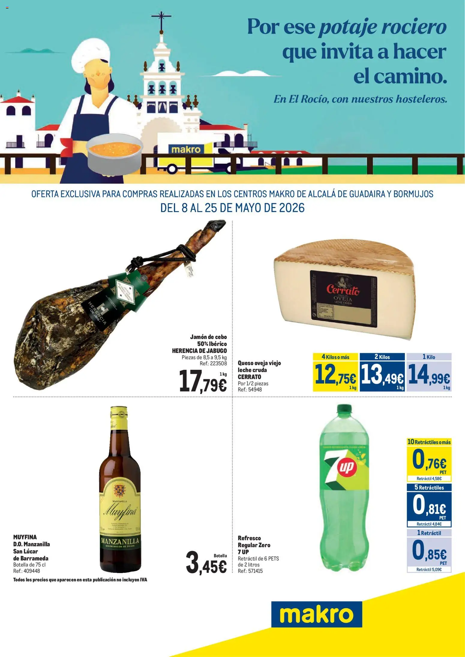 Vista previa del folleto de la tienda Makro válido desde el 08/05/2026 - Jamón, Queso, Leche