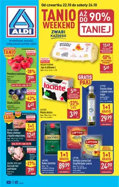 Pogląd gazetki "Aldi gazetka - Oferta weekendowa" ze sklepu Aldi ważnej od 22.10.2026